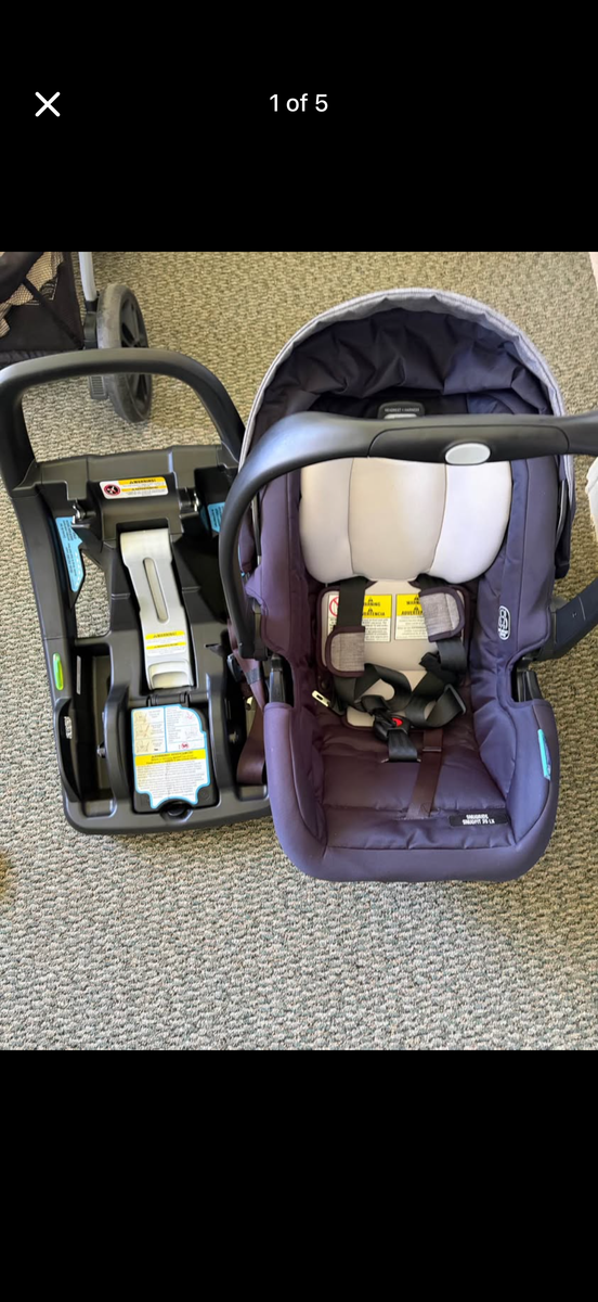Graco SnugRide SnugFit hLX infant Car Seat/Blue