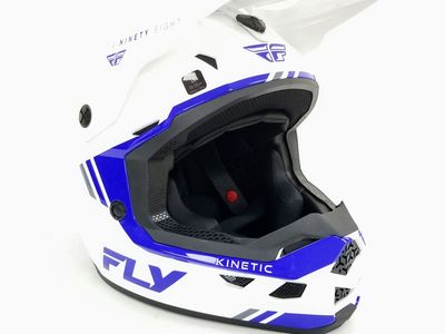 Fly Racing Kinetic Verdict Helmet (White/Blue/Grey, Small) (73-8722S-L-R1-S4)