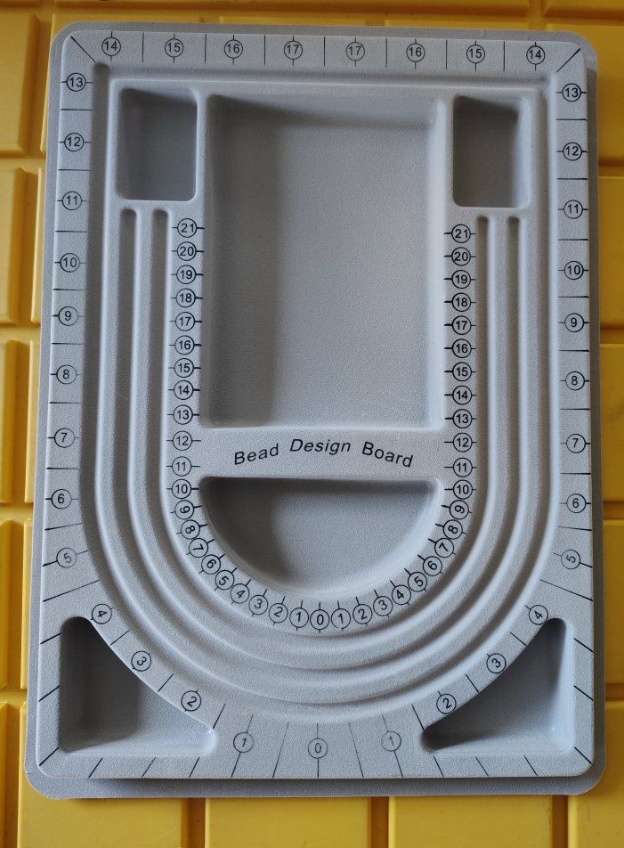 High Quality Plastic Flocked Beading Board Design Tray 9.5 x 13 inches  4 Pcs