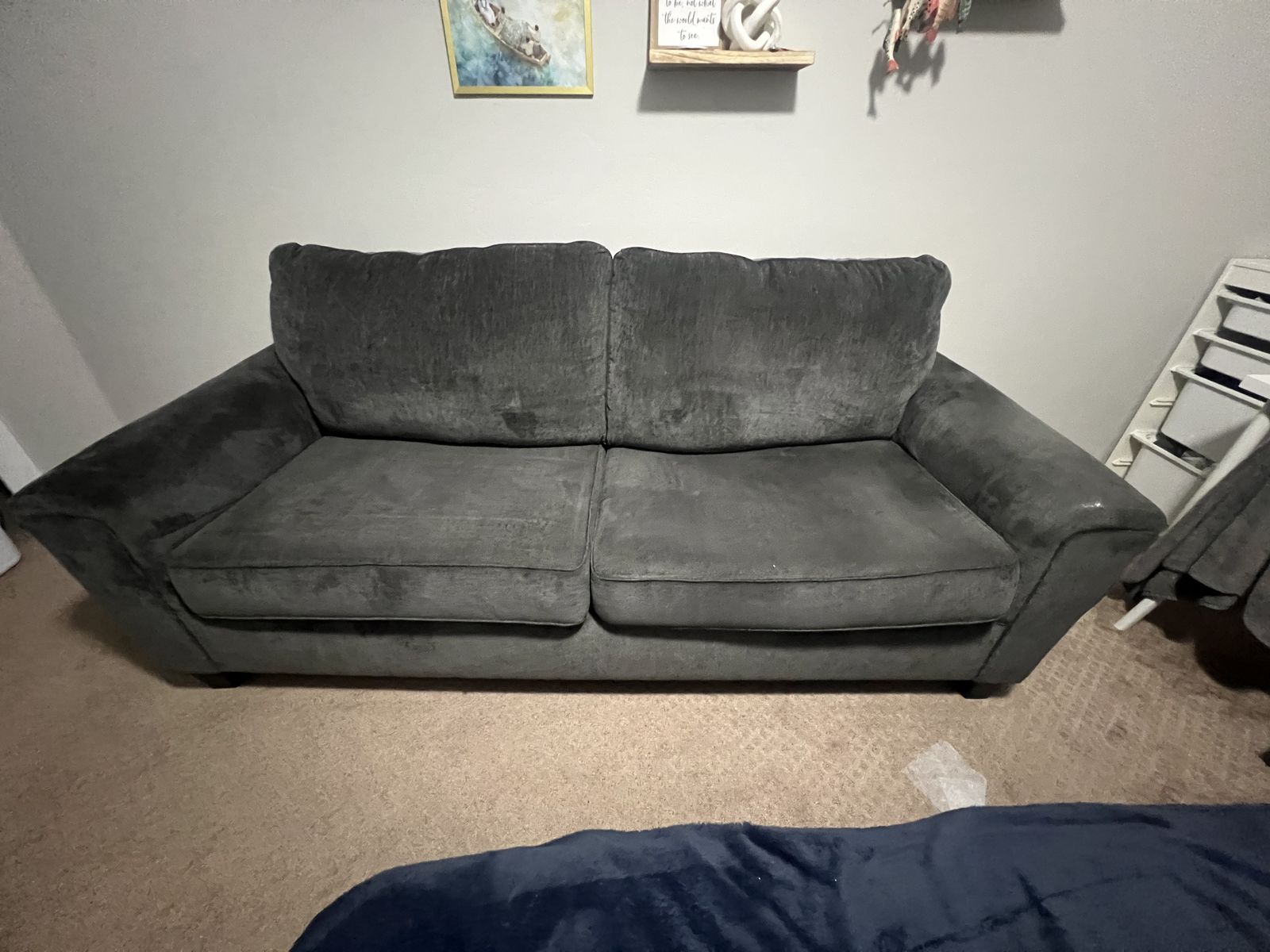 Gray Couch / Sofa – Modern, Comfortable – $200 OBO