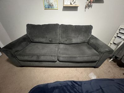 Gray Couch / Sofa – Modern, Comfortable – $200 OBO