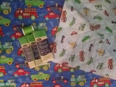 LARGE BLANKET KIT-QUILTED FABRIC, BINDING, THREAD