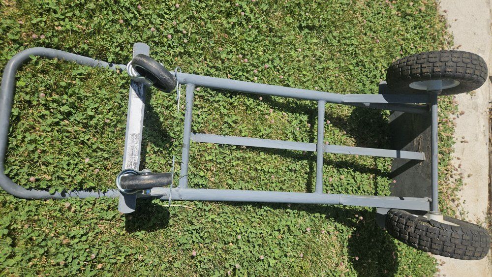 Heavy-Duty Convertible Hand Truck Dolly - 2-Wheel Upright & 4-Wheel Platform Cart