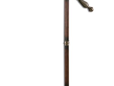 Uttermost Dalton Adjustable Boom Arm Floor Lamp - Antique Brass