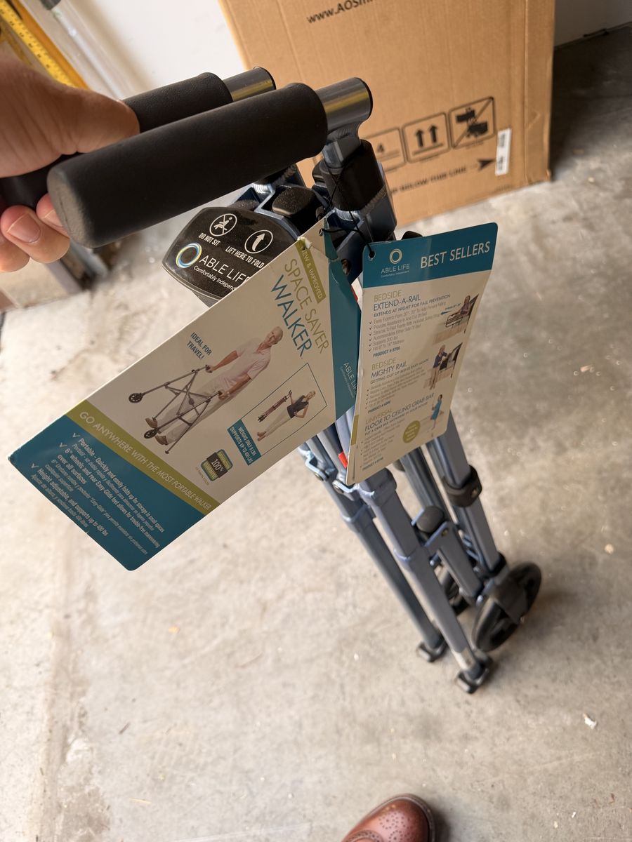 Able Life Space Saver Walker – Compact Folding Walker