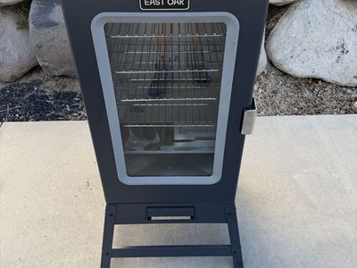 East Oak Electric Smoker with Digital Controls & Cover - Like New Condition