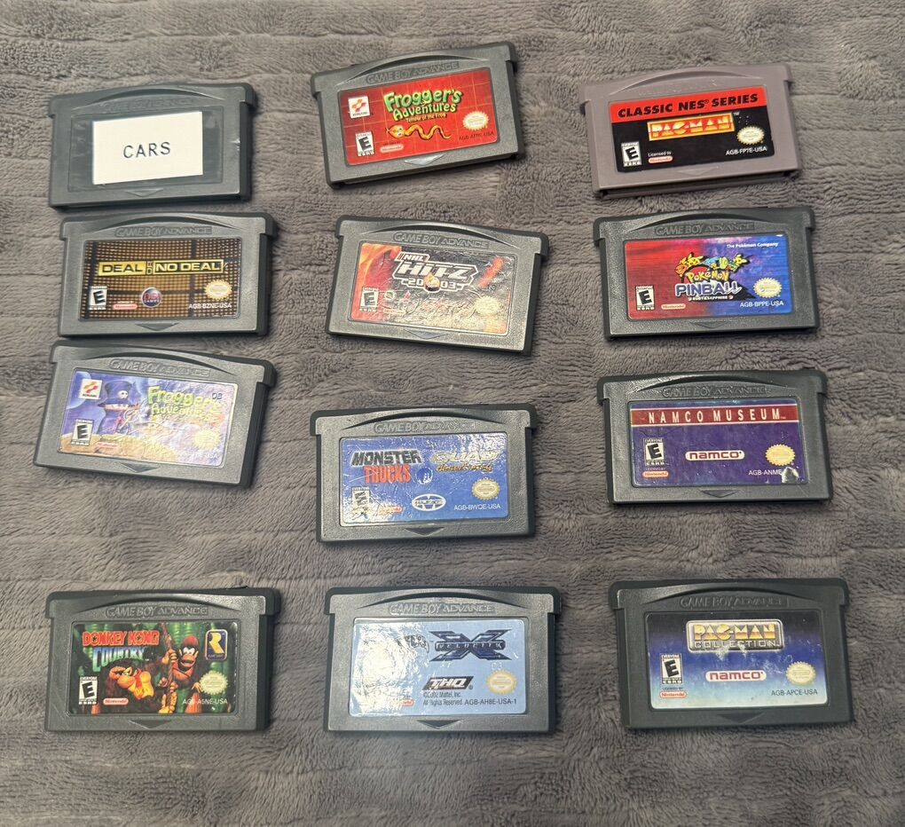Gameboy Advance Cartridges