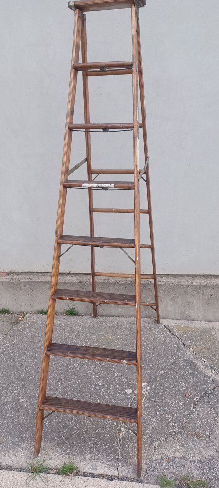 8 Foot A Frame Folding Ladder, Industrial