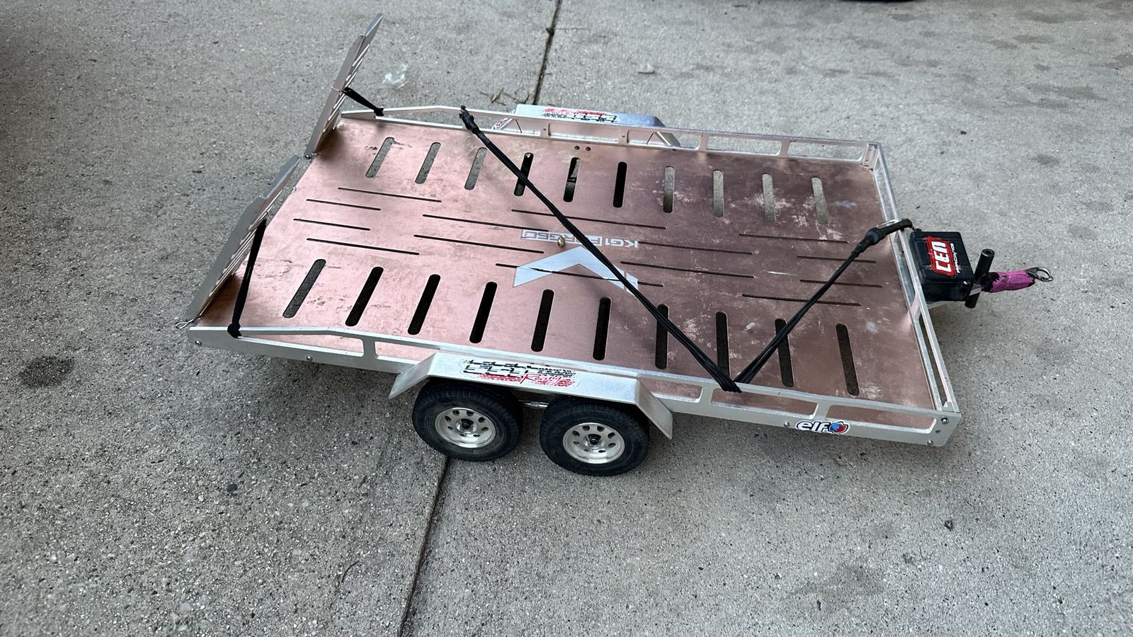 1/8 Scale Aluminum Flatbed Trailer RC