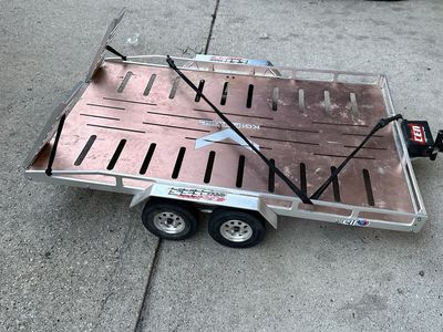 1/8 Scale Aluminum Flatbed Trailer RC
