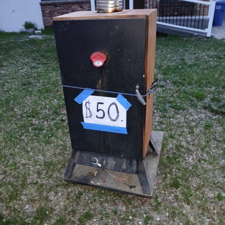 ~1990 Wood Meat Smoker with Custom Housing