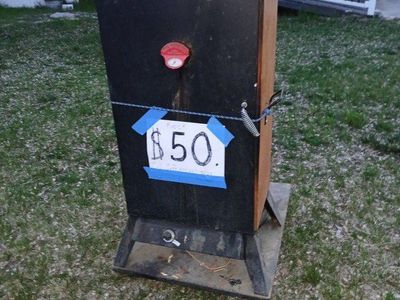 ~1990 Wood Meat Smoker with Custom Housing