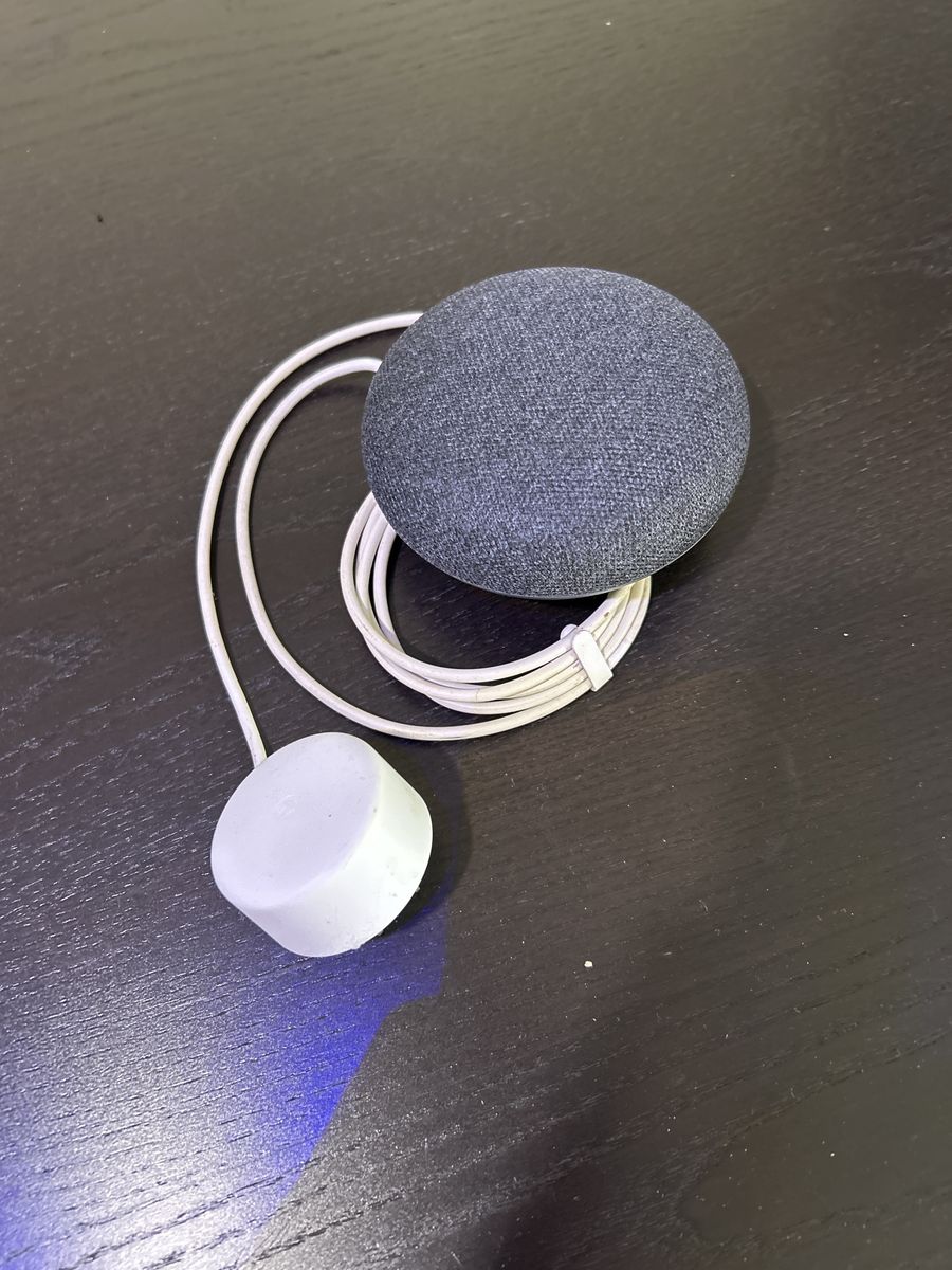 Google Nest Mini Smart Speaker Charcoal with Power Adapter