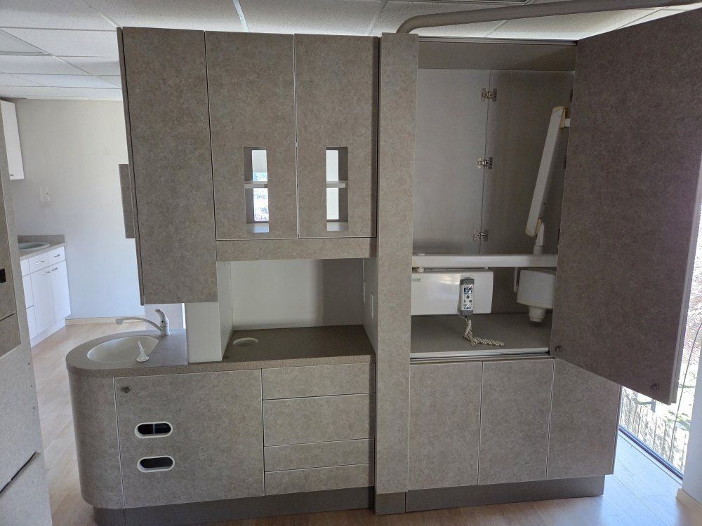 A dec dental center unit.