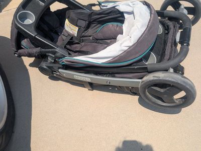 Graco Modes Pramette Travel System Stroller Infant Baby Toddler Grey Teal