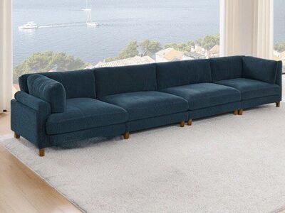 NIB corderoy sectional large comfy teal OBO