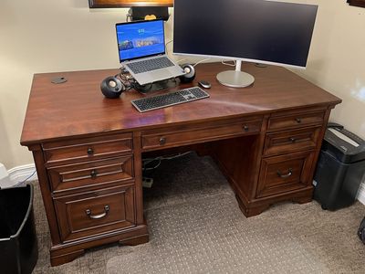 Home Executive OfficeDesk- 3-Piece Set