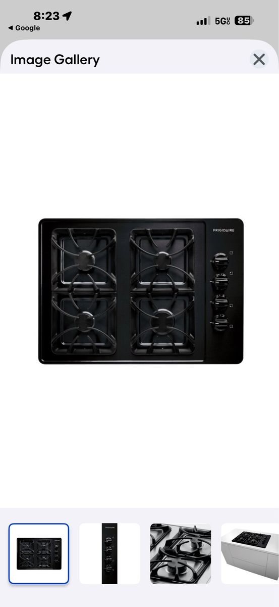 30 inch gas cooktop Frigidaire FFG3015 LB new inbox