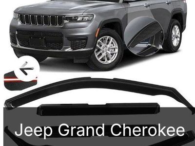 Weather Deflectors for 2021-2025 Jeep Grand Cherokee L - In-Channel, Shatterproof, Wavy Design (NEW)