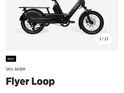 NEW IN BOX Radio Flyer Flyer Loop Cargo E-Bike – Black – $3,000 Retail