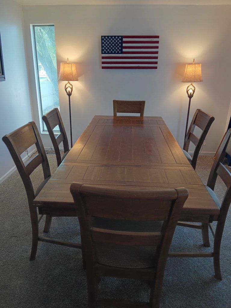 Wood Rustic Farmhouse High Top Table