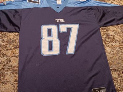 Vintage Tennessee Titans Kevin Dyson NFL (Puma)Jersey Size L Navy Blue