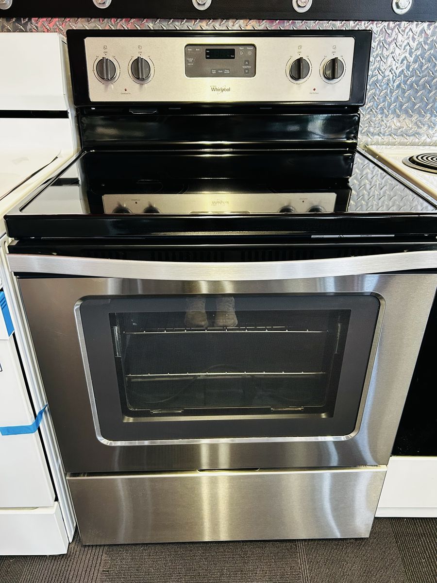 Whirlpool Stainless Steel Electric Glass Top Range