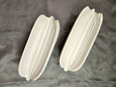 Vintage Bordallo Pinheiro Blanco "White Corn" Dishes - Complete set of 6 (Portugal)