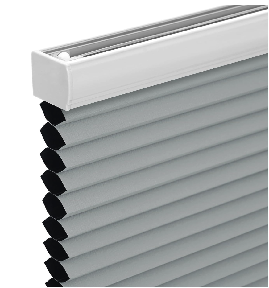 NEW Cordless Blackout Cellular Honeycomb Window Shades 34.5 x 70 Gray