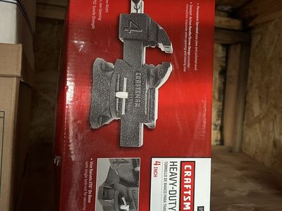 Craftsman 951854 4-inch Heavy-Duty Vise - 30,000 PSI Tensile Strength, 270° Swivel Base