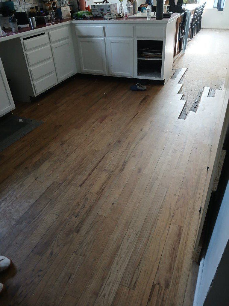 Hardwood oak floor
