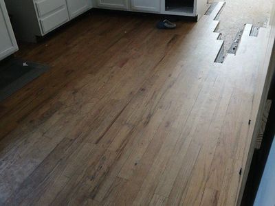 Hardwood oak floor