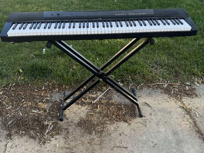 BCP Digital Piano 88-Key Weighted Keyboard with Stand - Full-Size Electronic Piano
