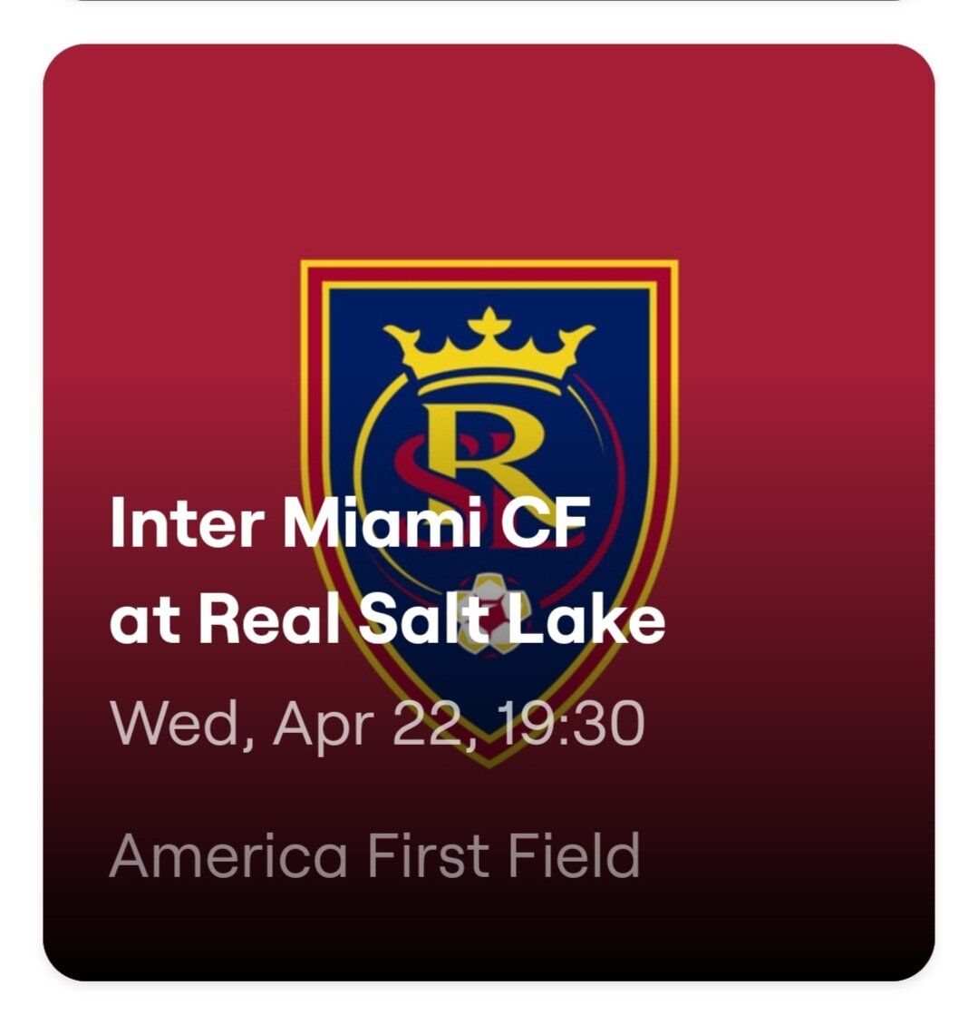 3 Tkts RSL vs Inter Miami