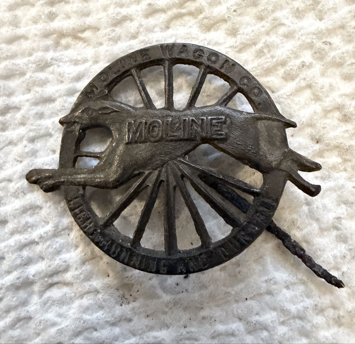 1890-1909 Moline Wagon Company Lapel Pin