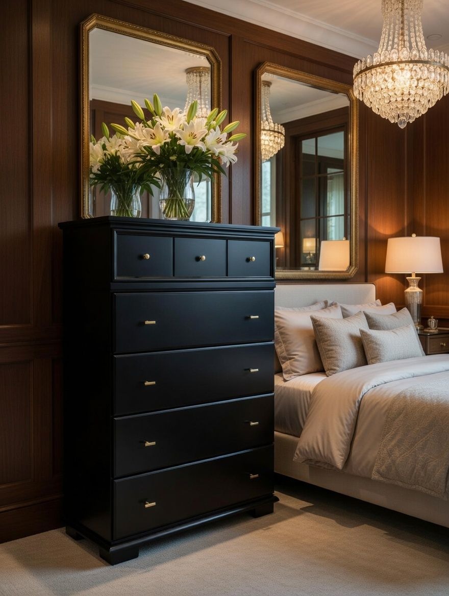 Spacious Five Drawer Dresser