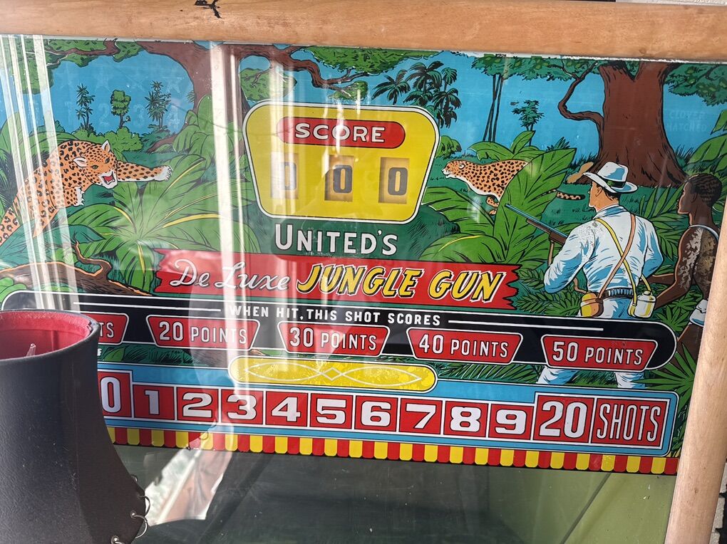 Vintage United's De Luxe Jungle Gun Arcade Game