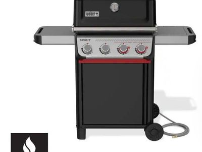 New in Box Weber Spirit SB-E-425 4-Burner Natural Gas Grill in Black with Powerful Boost Burners