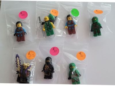 Lego Ninjago Minifigures-prices on their bags