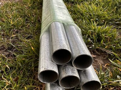Six 10' Sections Metal Conduit -1 + extras
