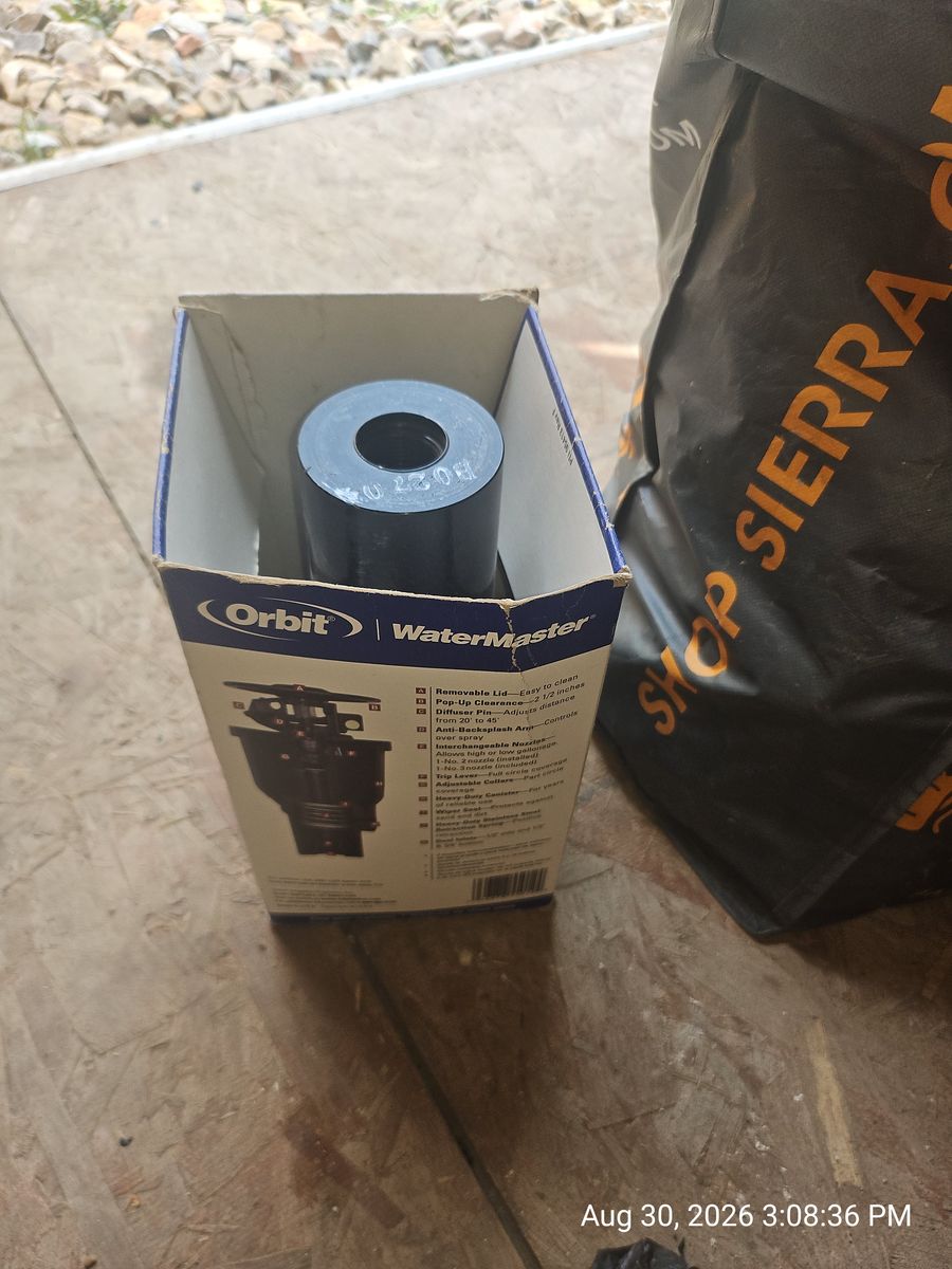 Bag of misc sprinkler parts used for repairs and or installs