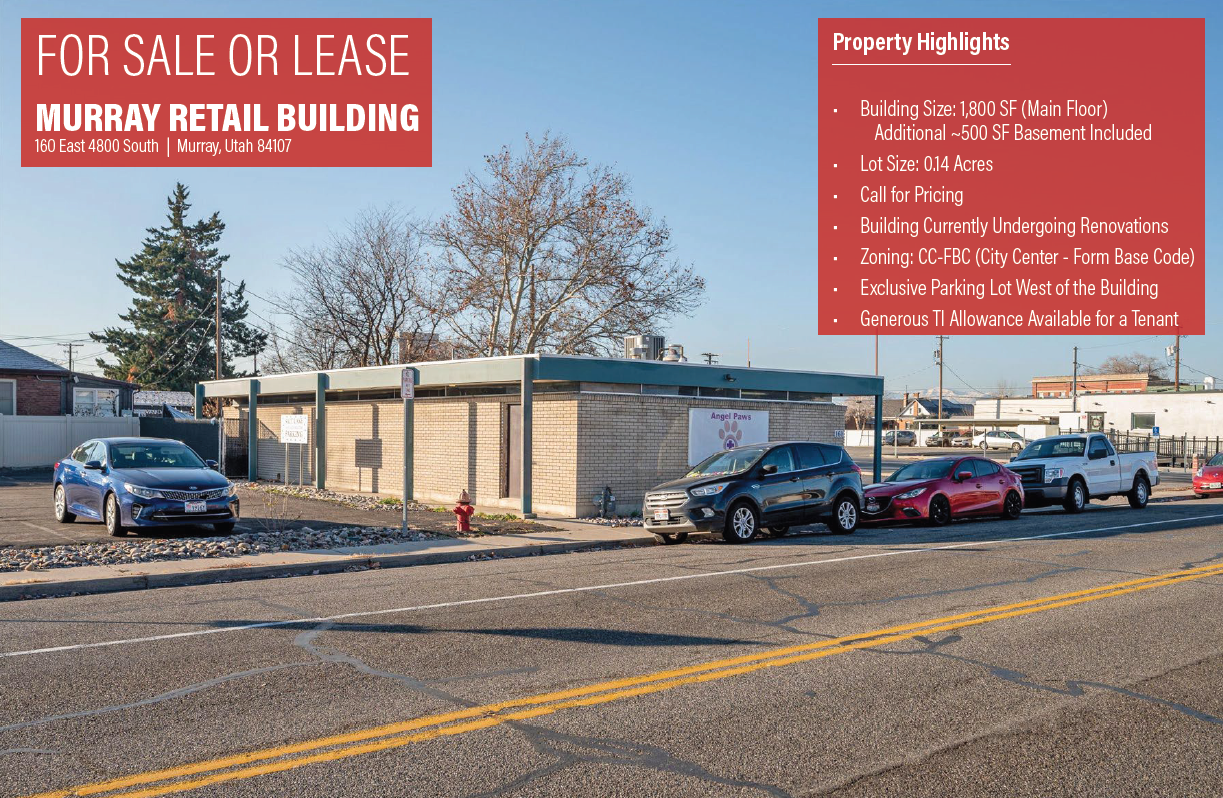 Murray Retail/Office Building For Sale or Lease