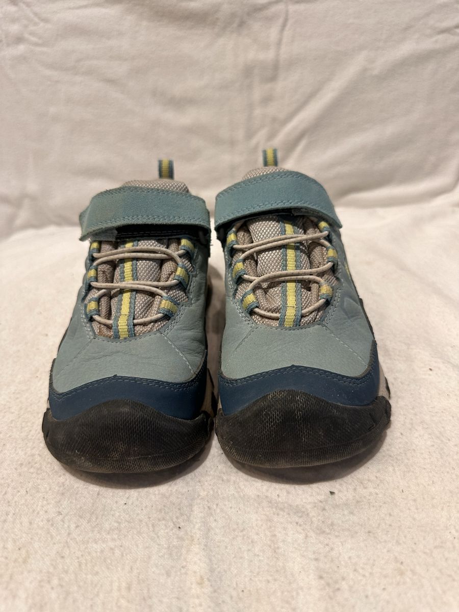 Keen toddler size 13 navy/light blue/yellow Wtrprf hiking shoes