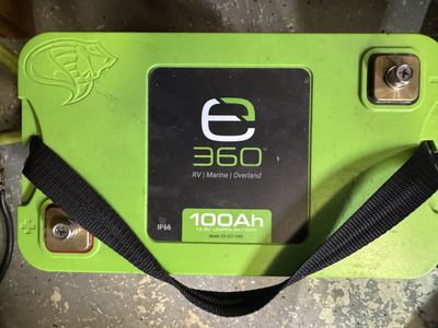 E360 100ah Lithium RV/Marine Battery
