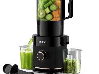 Nexivo 3-in-1 Cold Press Juicer, 6.5" Feed Chute Slow Masticating Juicer - never been used!