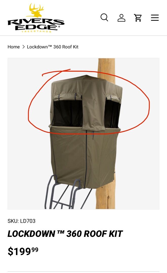 Roof Kit ONLY For Lockdown 360 Tree Blind