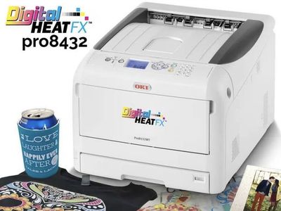 Digital HeatFX OKI Pro8432WT White Toner Transfer Printer - For Apparel & Hard Surfaces