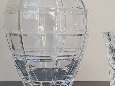 Large Vintage Crystal Vase