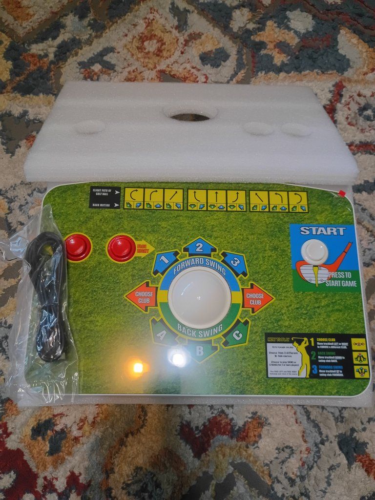 Golden Tee Golf Arcade Trackball Control Panel with Wireless Dongle