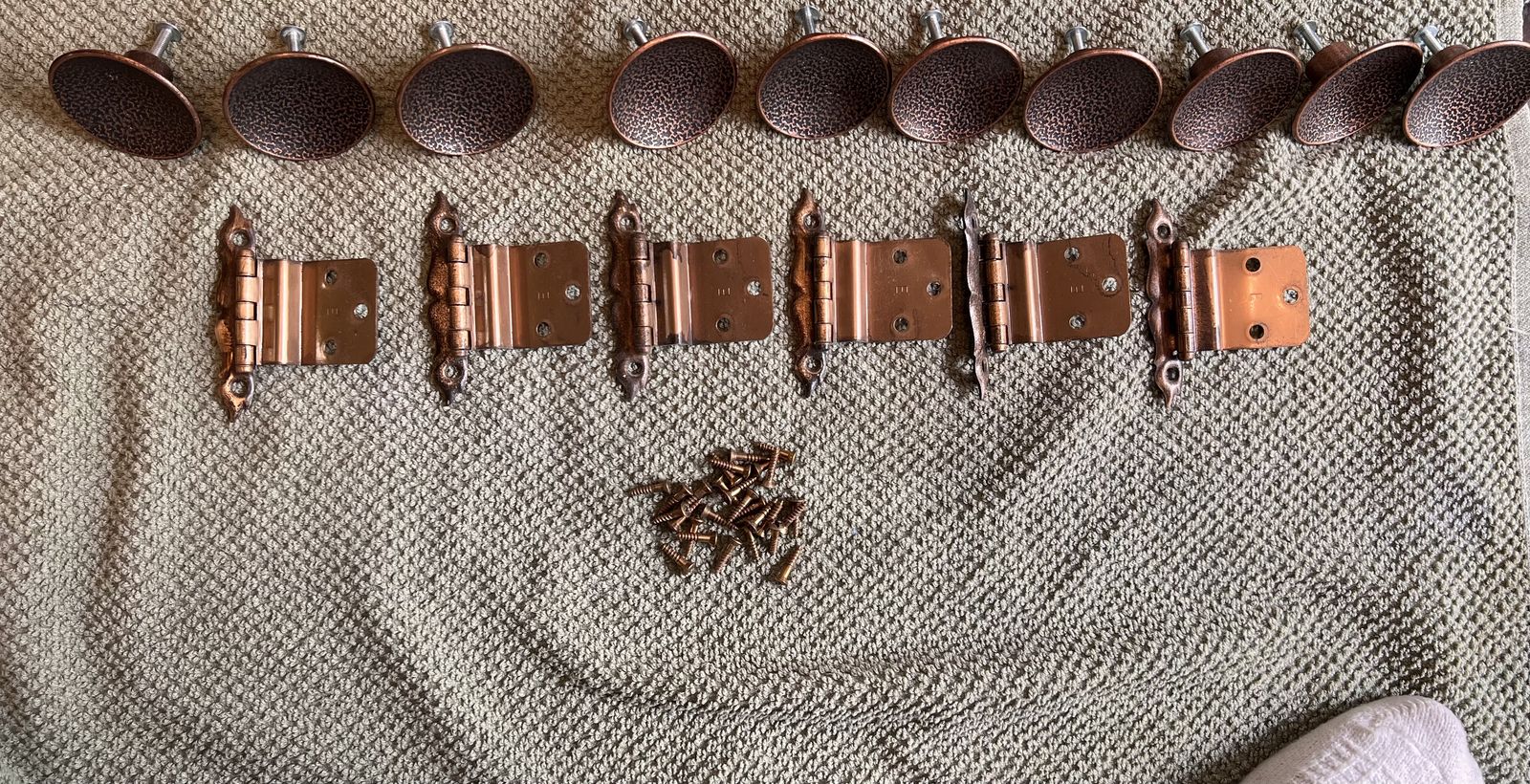 MCM hardware, hinges, screws